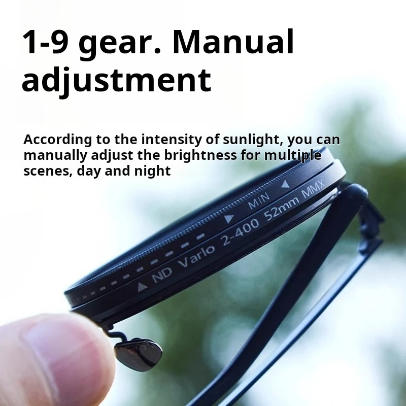 Adjustable lens frame detail